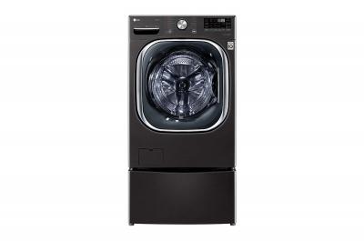 27" LG Smart Front Load Washer With 5.8 cu. ft. Capacity , ColdWash in Black Steel - WM4500HBA