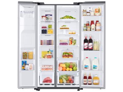 36" Samsung 27.4 cu. ft. Capacity Smart Side-by-Side Refrigerator in Stainless Steel - RS27T5201SR