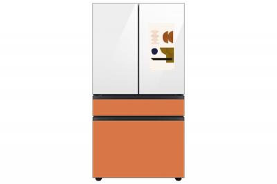 36" Samsung 22.5 Cu. Ft. Bespoke 4 Door French Door Refrigerator with Family Hub- RF23BB8900AWAC