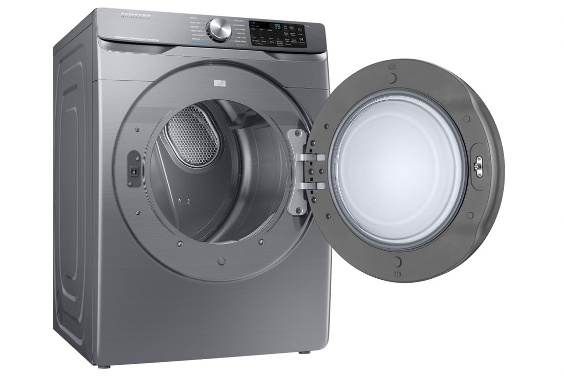 7.5 cu. ft. Electric Dryer with Steam Sanitize+ in Platinum Dryer -  DVE45R6100P/A3