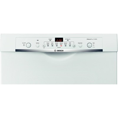 24' Bosch Recessed Handle Ascenta Dishwasher In White - SHE3AR72UC