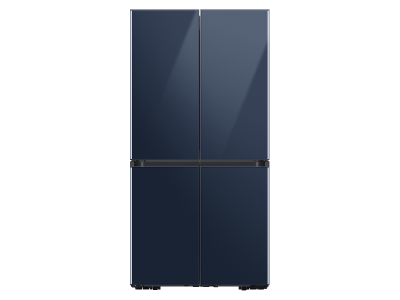 36" Samsung 29 Cu. Ft. Bespoke 4-Door Flex French Door Refrigerators With Navy Glass Panel - F-RF29A9674141