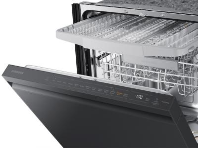 24" Samsung Smart 42DBA Dishwasher With Stormwash Plus and Smart Dry in Black Stainless Steel - DW80B7070UG/AC