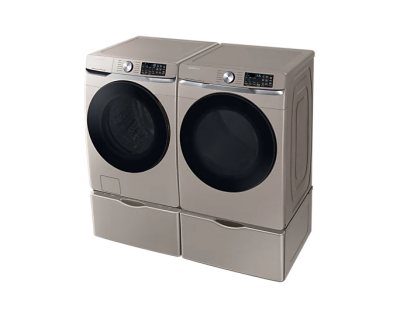 27" Samsung 7.5 Cu. Ft. Dryer with Multi Steam and Steam Sanitize Plus in Champagne - DVE45B6305C/AC
