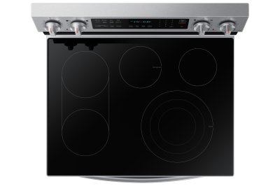 30" Samsung 6.3 Cu. Ft. Freestanding Electric Range With Air Fry And Wi-fi In Stainless Steel - NE63A6711SS