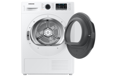 24" Samsung 4.0 Cu. Ft. Dryer with Heat Pump Technology and 40 Plus Express Cycle - DV25B6800HW/AC