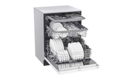24" LG Front Control Dishwasher with QuadWash and EasyRack Plus - LDFN4542W