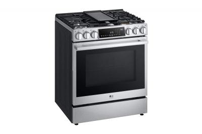 30" LG STUDIO 6.3 Cu. Ft. InstaView Gas Slide-in Range With ProBake Convection and Air Fry - LSGS6338F