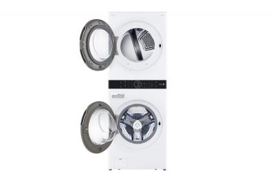 27" LG Single Unit Front Load WashTower With Centre Control Washer And Electric Dryer - WKEX200HWA