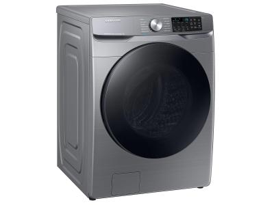 27" Samsung 5.2 Cu. Ft. Smart Front Load Washer With Steam and Super Speed Wash in Platinum - WF45B6300AP/US