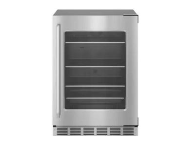24" Thermador  5.2 Cu. Ft. Masterpiece Glass Door Refrigeration in Stainless Steel - T24UR915RS