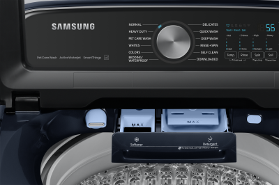 Samsung 6.1 Cu. Ft. Top Load Washer with Pet Care Solution in Navy - WA53CG7155ADA4