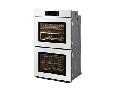 30" Samsung 10.2 Cu. Ft. Bespoke 7 Series Double Wall Oven in White - NV51CB700D12AA