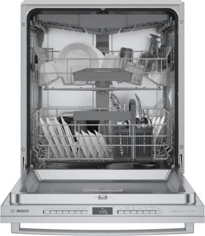 24" Bosch 800 Series Bar Handle ADA Compliant Dishwasher in Stainless Steel - SGX78C55UC