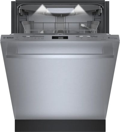 24" Bosch Benchmark Series Bar Handle Built-In Smart Dishwasher in Stainless Steel - SHX9PCM5N