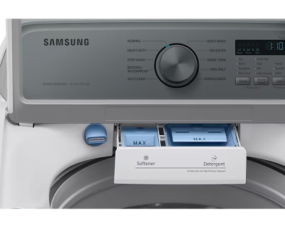 27" Samsung 5.3 Cu. Ft. 3500 Series Smart Top Load Washer with ActiveWave Agitator - WA46CG3505AWA4