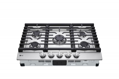 30" LG Built-in Gas Cooktop with UltraHeat Burner in Stainless Steel - CBGJ3023S