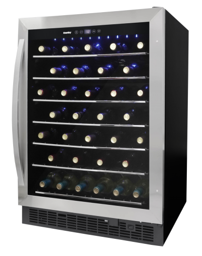 24" Danby 5.7 Cu. Ft. Built-in Wine Cooler in Black Stainless Steel - DWC057A1BSS