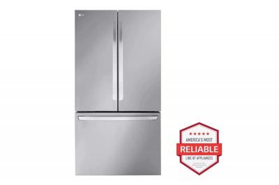 36" LG 32 Cu. Ft. Smart Standard-Depth MAX French Door Refrigerator - LRFLS3206S