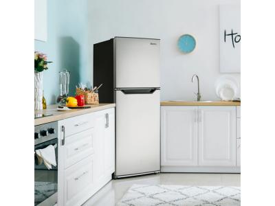 23" Danby 11.6 Cu. Ft. Apartment Size  Top Mount Fridge in Stainless Steel - DFF116B2SSDBL