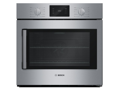 30" Bosch 500 Series Single Wall Oven Right Side Opening Door in Stainless Steel - HBL5455RUC