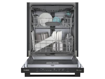 24" Bosch 100 Series Bar Handle Premium Dishwasher in Black - SHX5AEM6N
