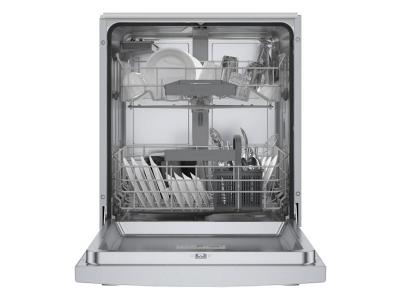 24" Bosch 300 Series Recessed Handle Dishwasher in Stainless Steel - SGE53C55UC