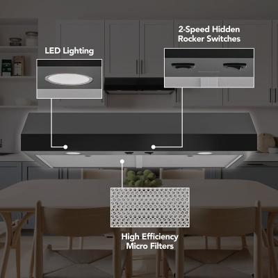 30" Broan Under Cabinet Range Hood in Black - GLA1303BL
