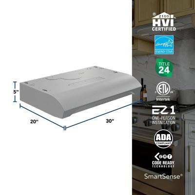 30" Broan ALT4 Series Under Cabinet Range Hood in Stainless Steel - ALT4306SS