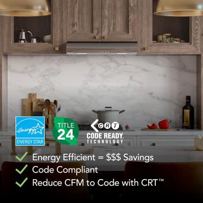 30" Broan ALT4 Series Under Cabinet Range Hood in Stainless Steel - ALT4306SS