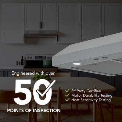 42" Broan Glacier Series Under Cabinet Range Hood in Stainless Steel - GLA1423SS