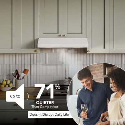 30" Broan Glacier Series Under Cabinet Range Hood in White - GLA3304WW