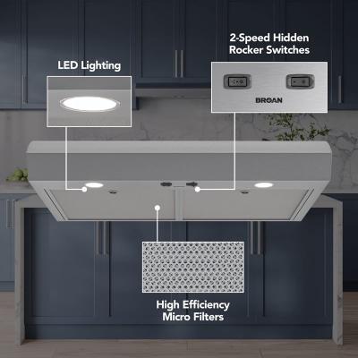 36" Broan Mantra Series Under Cabinet Range Hood in Stainless Steel - MTR1363SS