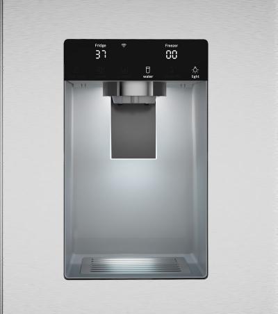 36" Bosch 500 Series French Door Bottom Mount Refrigerator Brushed steel Anti-Fingerprint Total No Frost - B36FD52SNS