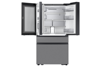 36" Samsung 29 Cu. Ft. Bespoke AI 4-Door French Door Refrigerator - RF90F29AECRAC