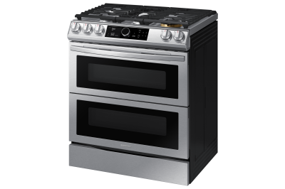 30" Samsung 6.3 Cu. Ft. Dual Fuel Range With True Convection And Air Fry - NY63T8751SS