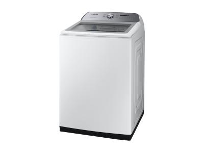 28" Samsung 5.8 Cu. Ft. Top Load Washer With Active WaterJet In White - WA50R5200AW