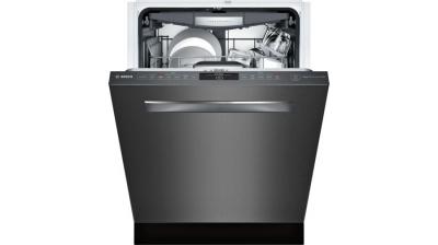 24" Bosch 800 Series Pocket Handle Fully Integrated Dishwasher Black Stainless Steel - SHPM78W54N