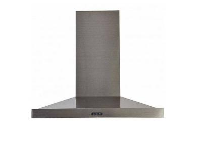 36" Broan Chimney, Wall Mounted Range Hood with  550 CFM in Black Stainless Steel  - VCS55036BSL
