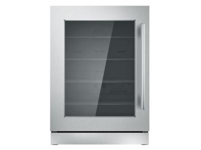 24" Thermador  Under-Counter Glass Door Refrigerator - T24UR910LS