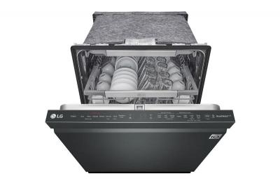24" LG Top Control Dishwasher with TrueSteam in Matte Black  - LDP6810BM