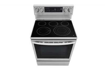 30" LG 6.3 Cu. Ft. Air Fry InstaView ThinQ Electric Range In Smudge Resistant Stainless Steel - LREL6325F
