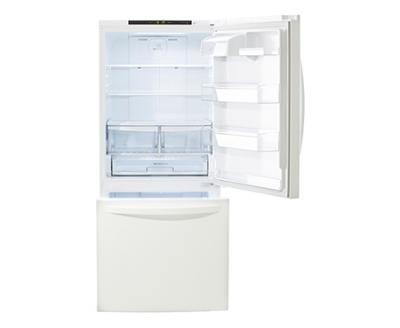 30" LG 22 Cu.ft  Bottom Freezer Drawer Refrigerator With Inverter Linear Compressor  - LDNS22220W