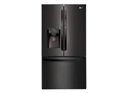 36" LG 28 cu.ft  Matte Black French Door Refrigerator With Door-in-Door  - LFXS28566M