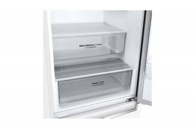 24" LG 12 cu. ft. Counter Depth Bottom Freezer Refrigerator with Door Cooling  - LBNC12231W