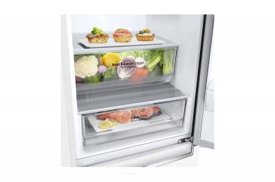 24" LG 12 cu. ft. Counter Depth Bottom Freezer Refrigerator with Door Cooling  - LBNC12231W